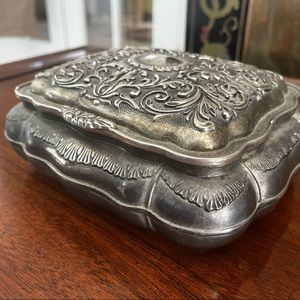 Vintage Silver Crafted Jewerly Box